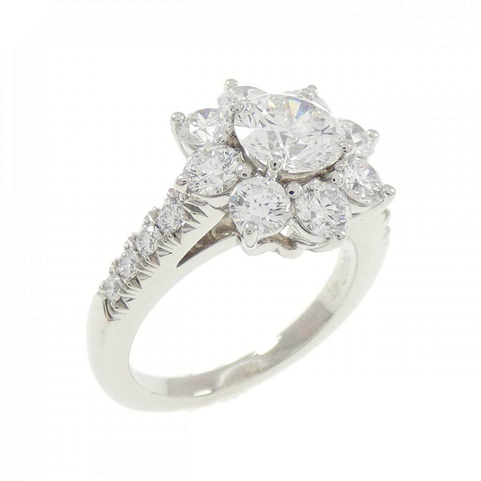 Harry Winston Sunflower Small Platinum Diamond Ring – front view