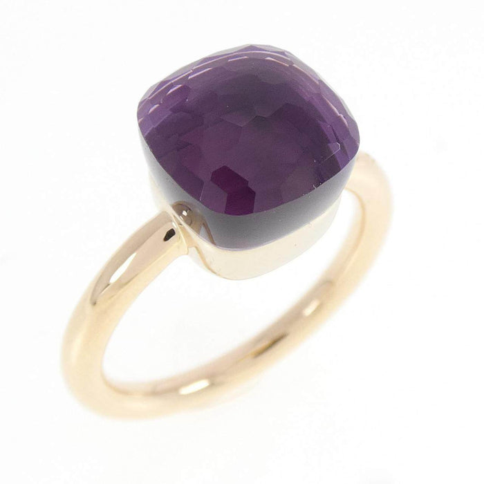 Pomellato Nudo Petit 18K Rose Gold Amethyst Ring – front view