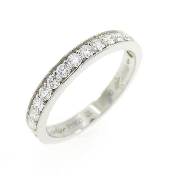 Cartier Platinum Diamond Wedding Ring – front view