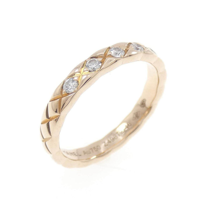 Chanel Coco Crush 18K Rose Gold Diamond Ring – front view