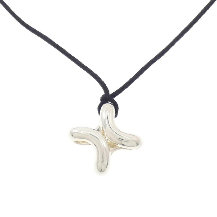 Hermès Sterling Silver Necklace – front view