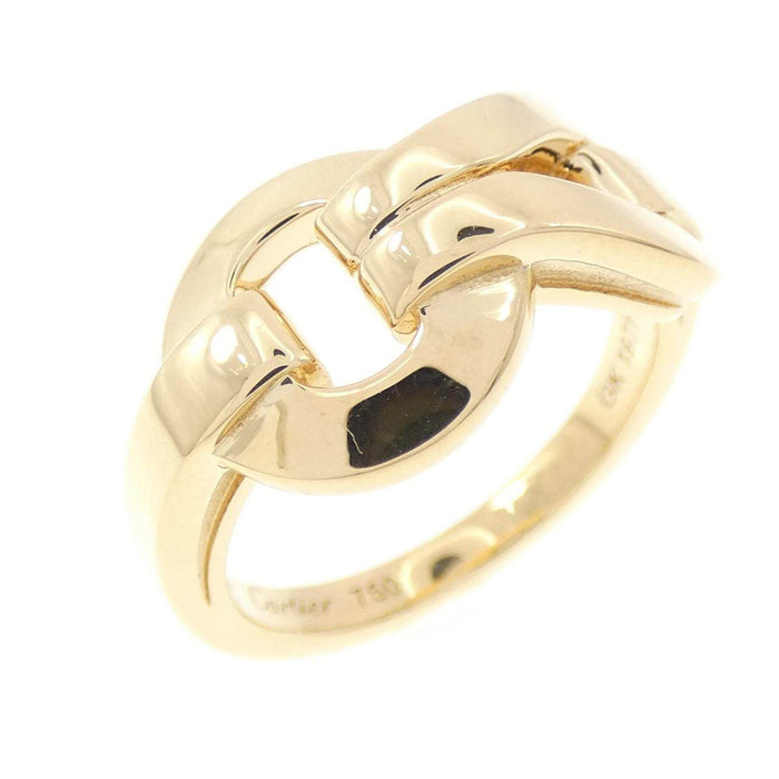 Cartier Agrafe 18K Yellow Gold Ring – front view