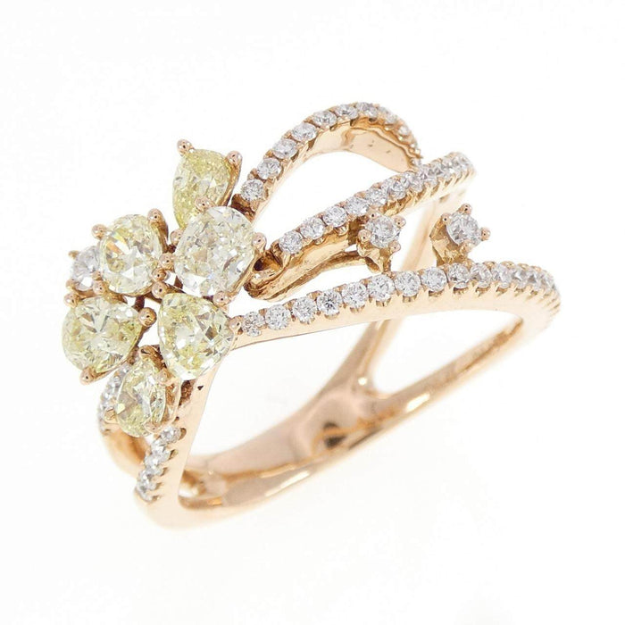 Ponte Vecchio 18K Rose Gold Diamond Ring – front view