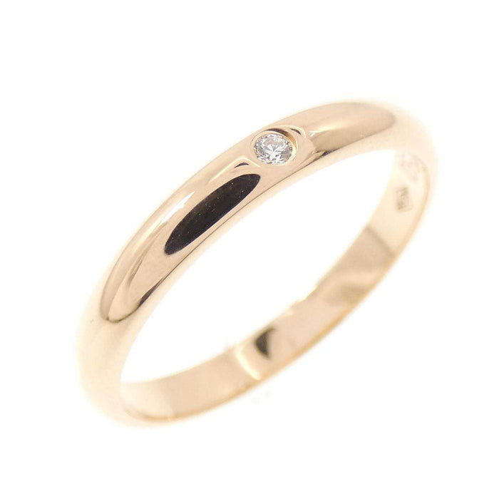 Cartier 18K Rose Gold Diamond Wedding Ring – front view
