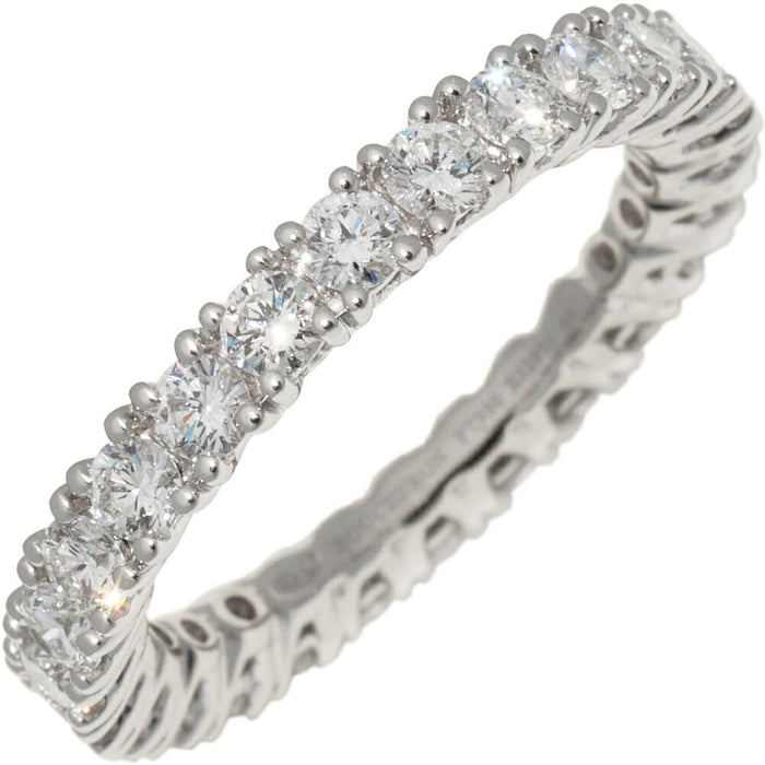 Boucheron Platinum Diamond Ring – front view