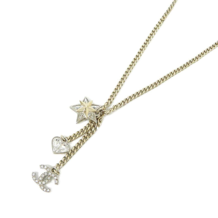 Chanel ABA885 Brass Necklace – front view