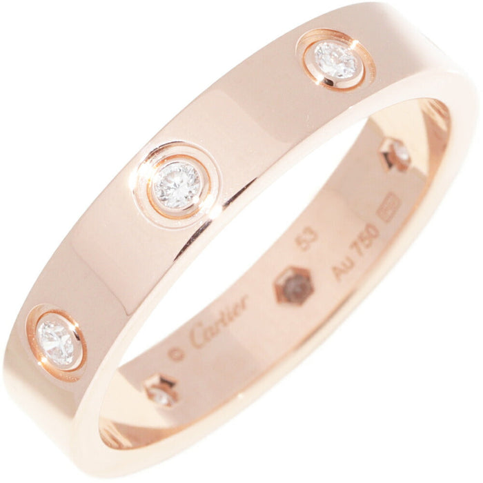 Cartier Love 18K Rose Gold Diamond Wedding Ring – front view