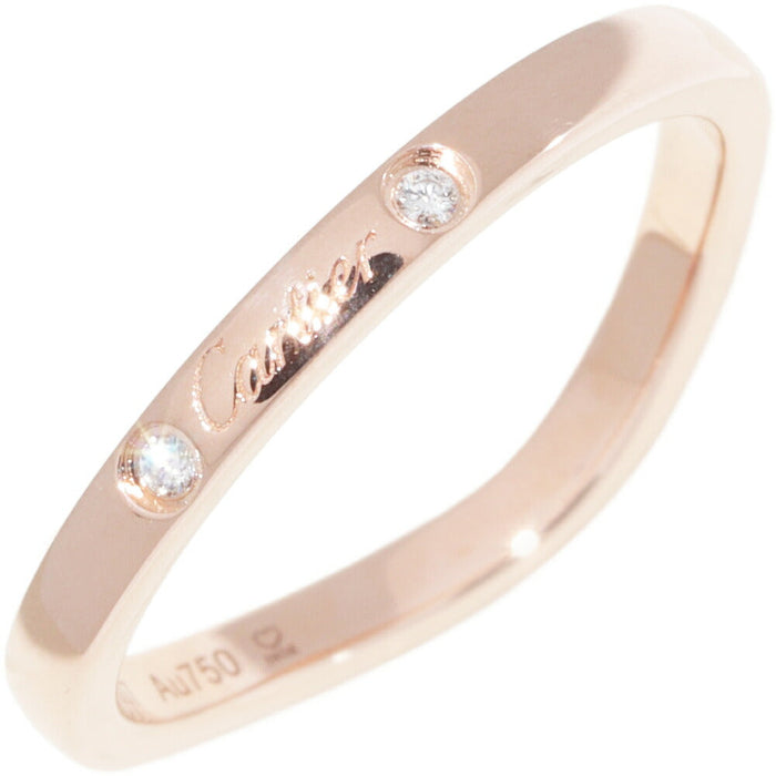 Cartier Ballerine 18K Rose Gold Diamond Wedding Ring – front view