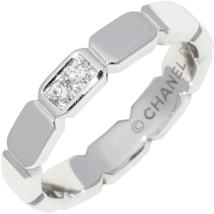 Chanel Premiere Promesse Platinum Diamond Ring – front view