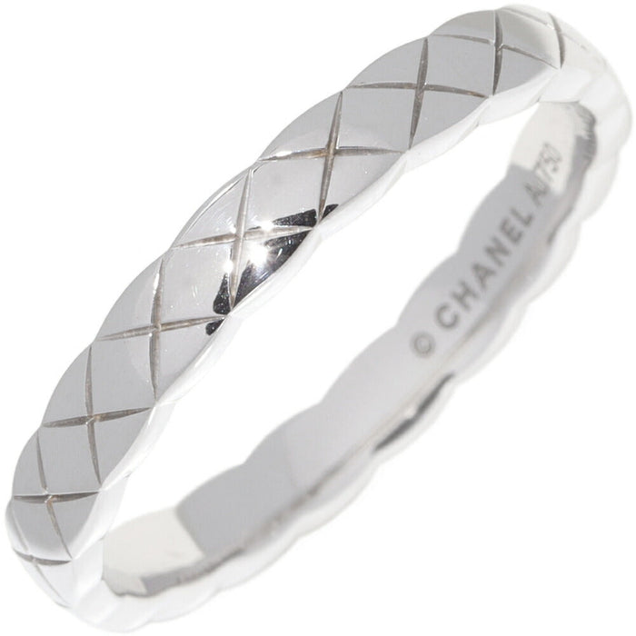 Chanel Coco Crush 18K White Gold Ring – front view