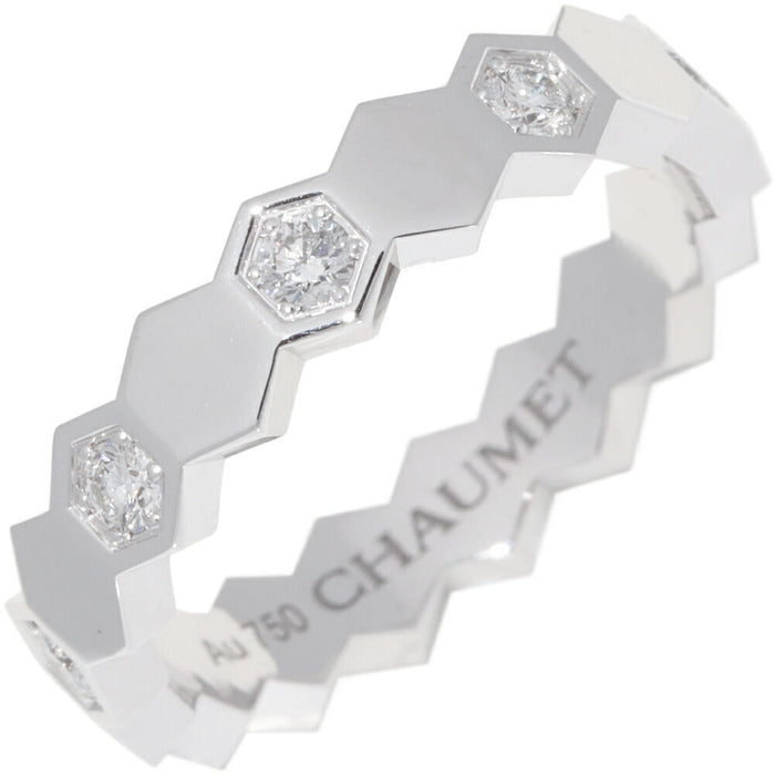 Chaumet Bee My Love 18K White Gold Diamond Ring – front view