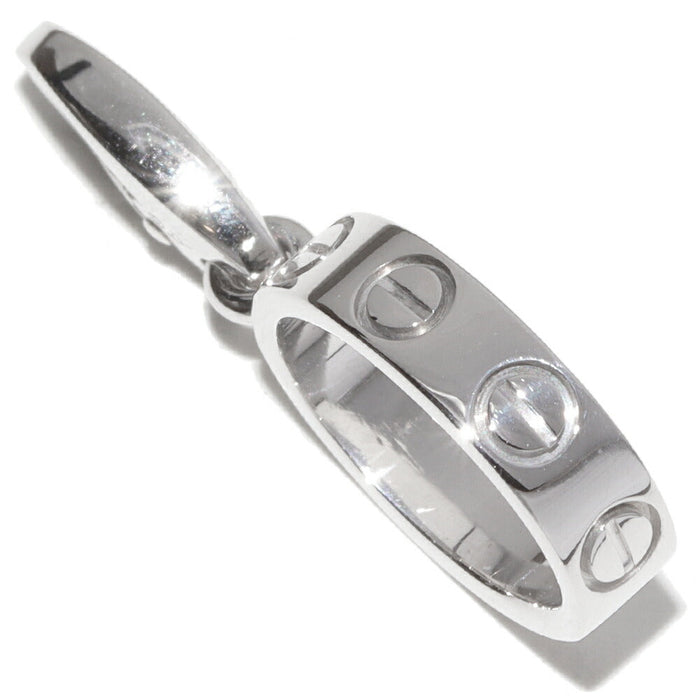 Cartier Baby Love 18K White Gold Pendant – front view