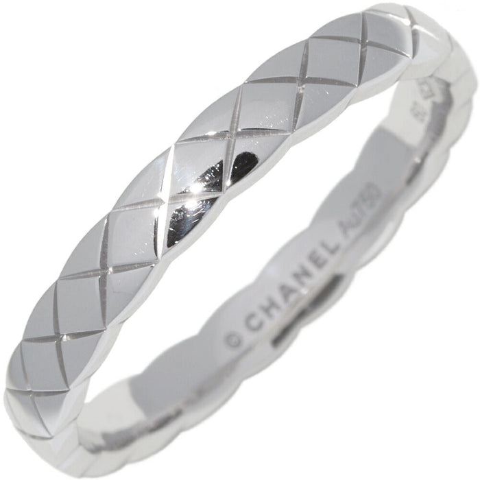 Chanel Coco Crush 18K White Gold Ring – front view
