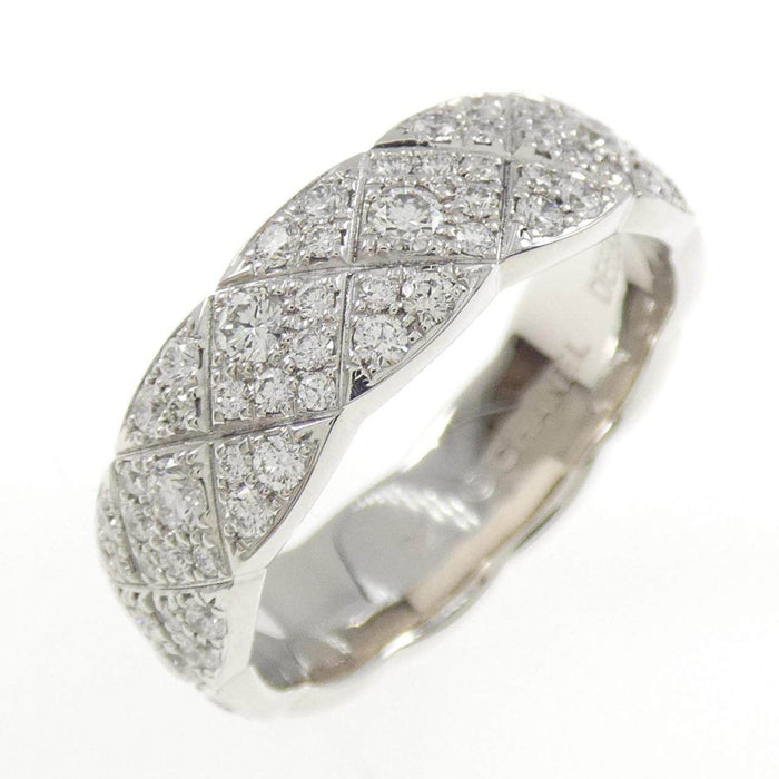 Chanel Coco Crush 18K White Gold Diamond Ring – front view