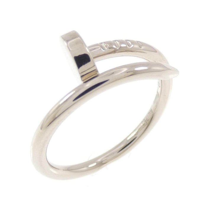 Cartier Juste Un Clou Small 18K White Gold Ring – front view