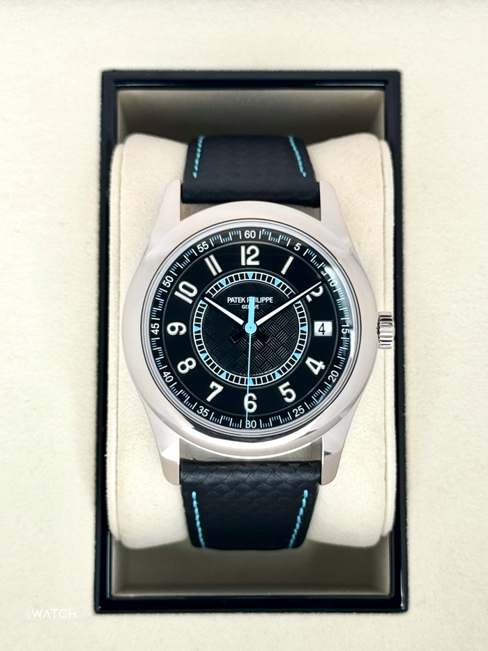 Patek Philippe Calatrava 6007G White Gold Black Dial – front view