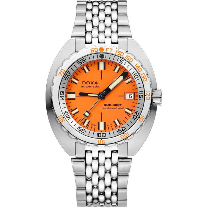 Doxa SUB 300T Professional Orange Dial Steel Bracelet 840.10.351.10