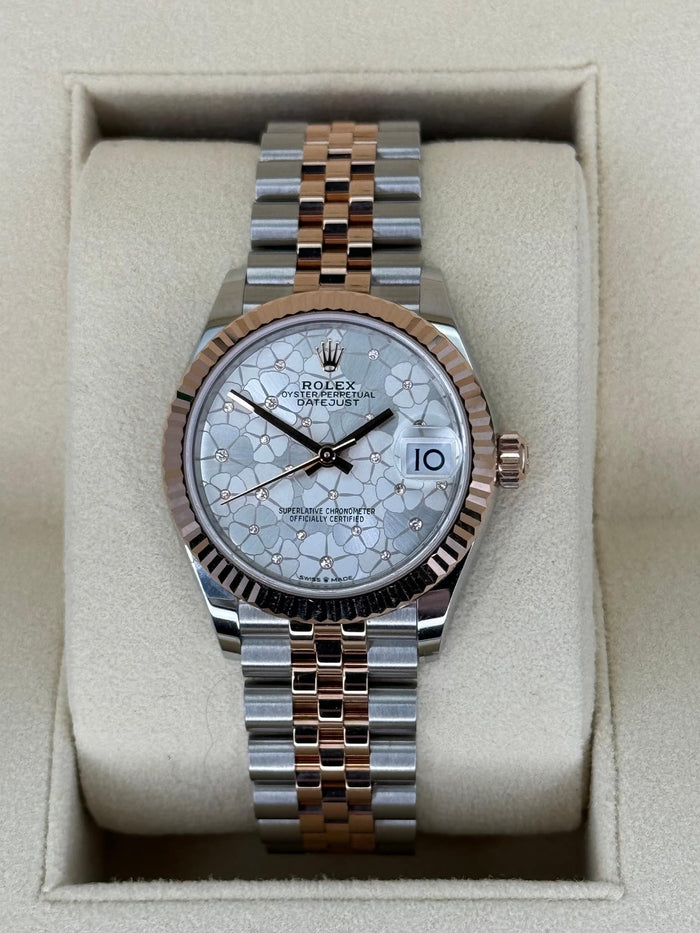 Rolex Ladies Datejust 31mm 278271 Jubilee Floral Motif Dial – front view