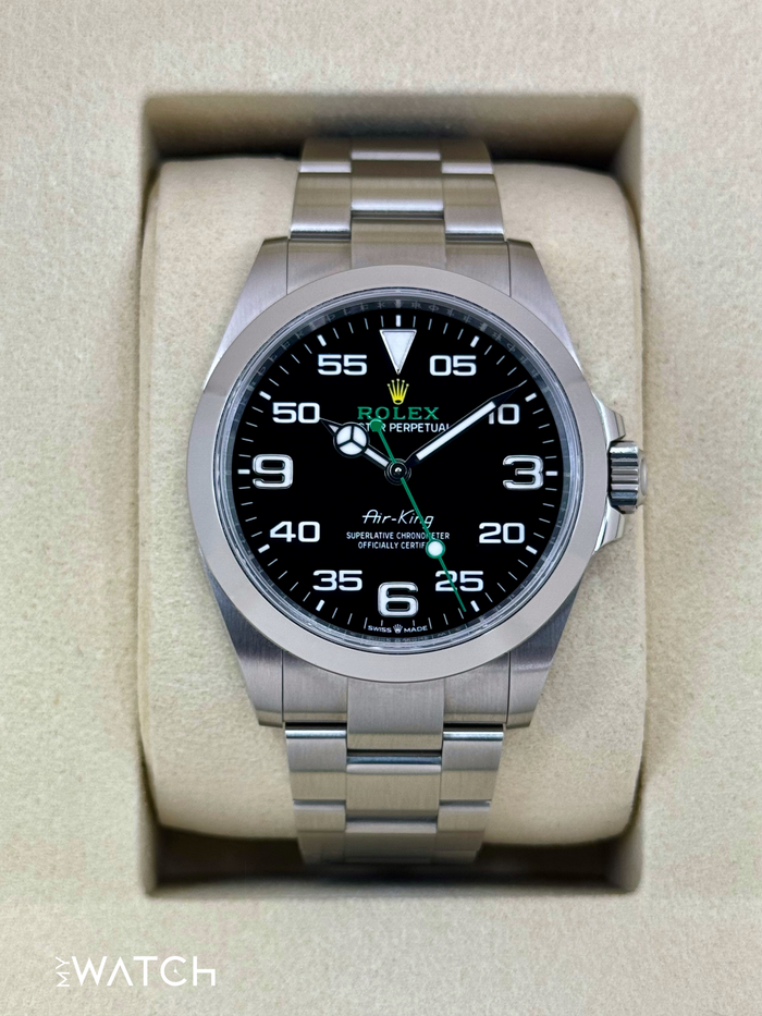 Rolex Air-King 40mm 126900 Stainless Steel Black Dial – front view
