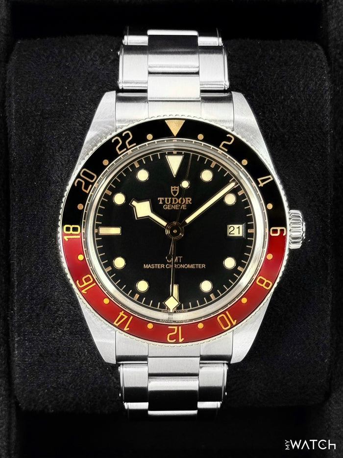 Tudor Black Bay 58 GMT 39mm 7939G1A0NRU Stainless Steel Black Dial – front view