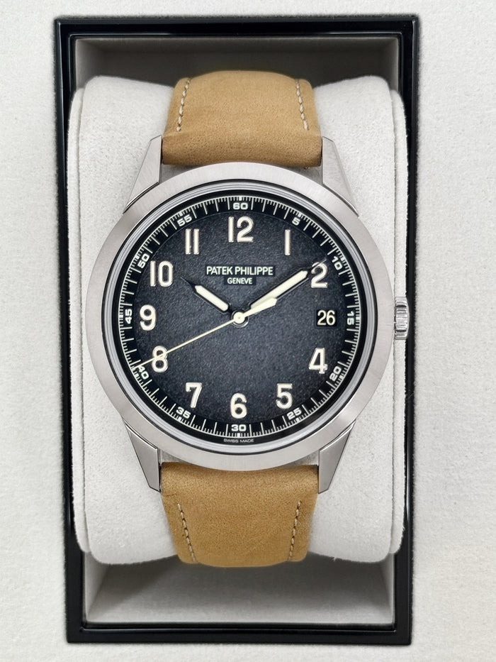 Patek Philippe Calatrava 40mm 5226G White Gold Grey Dial – front view