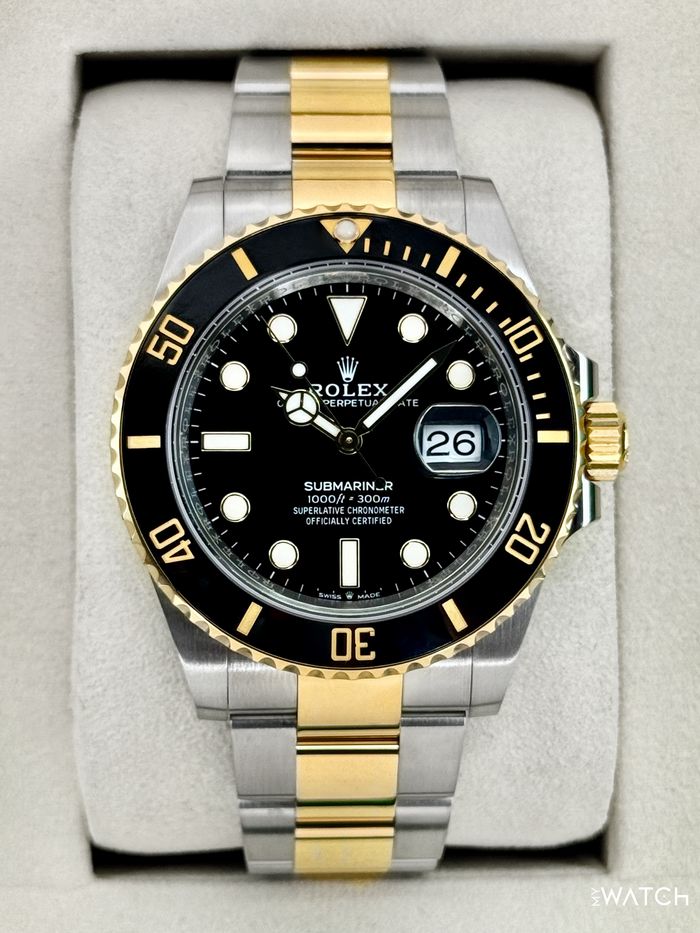Rolex Submariner 41mm 126613LN Two-Tone Black Dial – front view