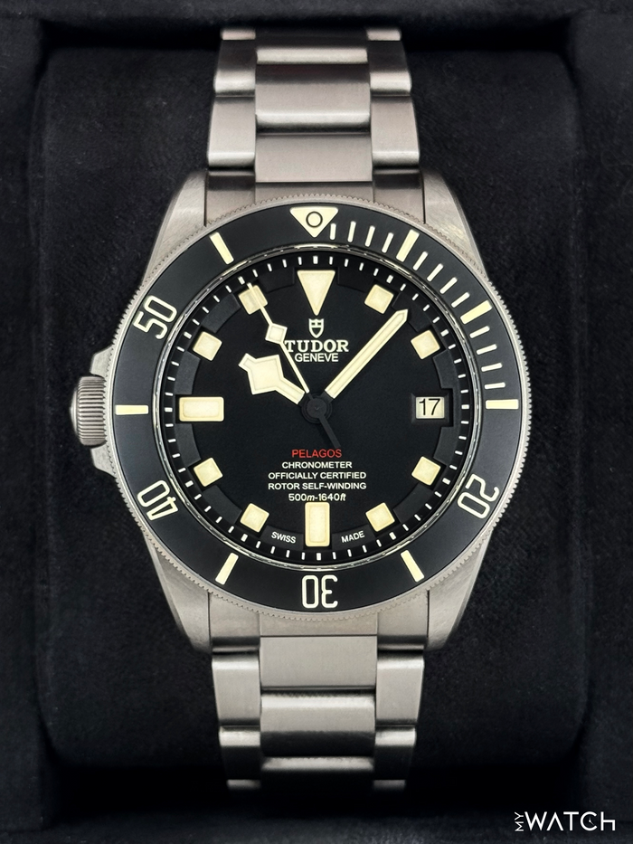 Tudor Pelagos LHD 42mm 25610TNL Titanium Black Dial – front view