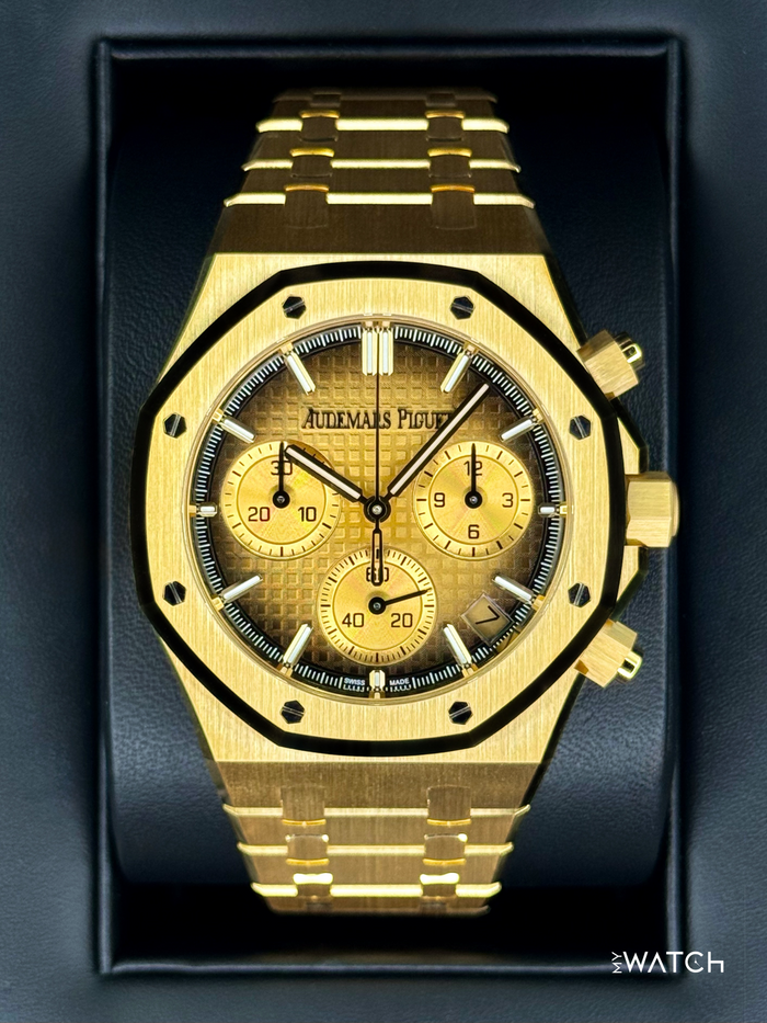 Audemars Piguet Royal Oak Chronograph 41mm 26240BA Gold Dial – front view