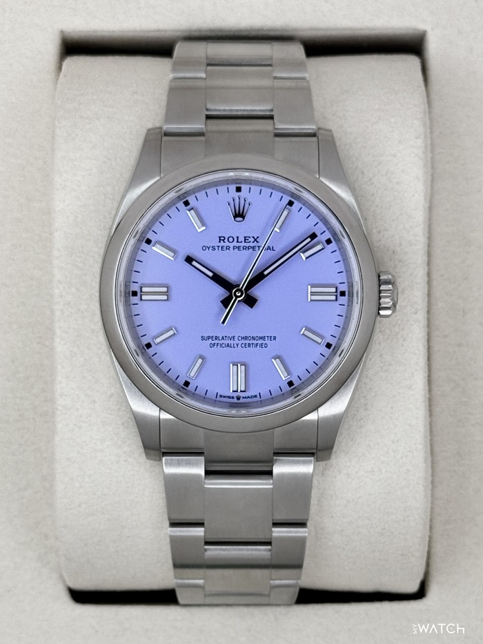 Rolex Oyster Perpetual 36mm 126000 Lavender Dial – front view