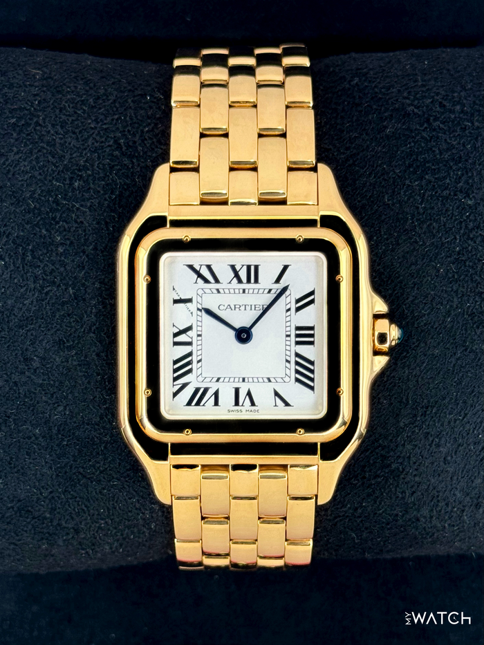 Panthère de Cartier 31mm WGPN0051 Yellow Gold Silver Dial – front view