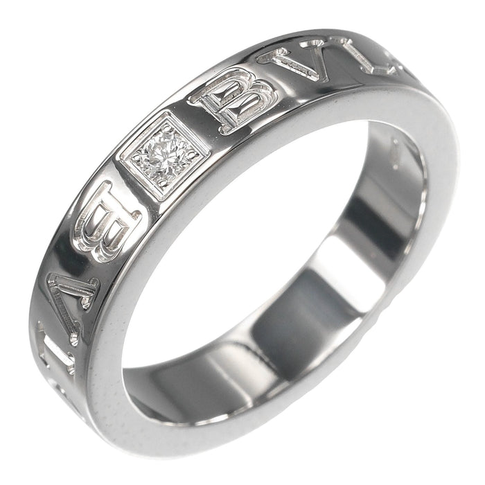 Bulgari B.ZERO1 Essential 18K White Gold Diamond Ring – front view