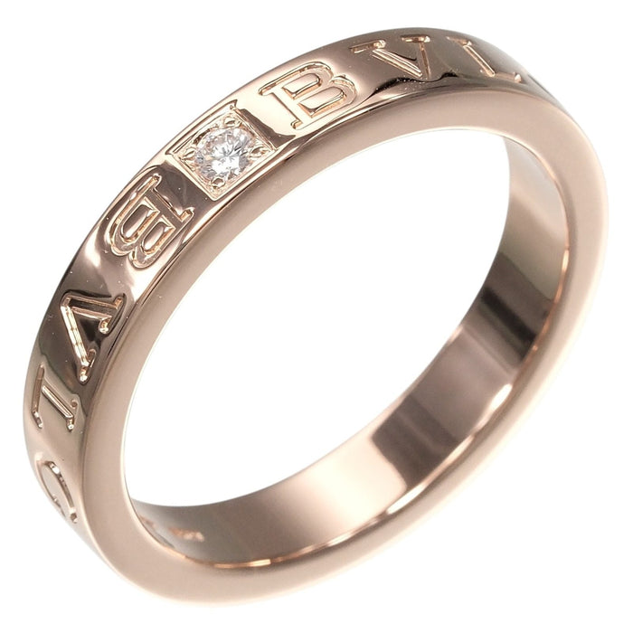 Bulgari B.ZERO1 Essential 18K Rose Gold Diamond Ring – front view