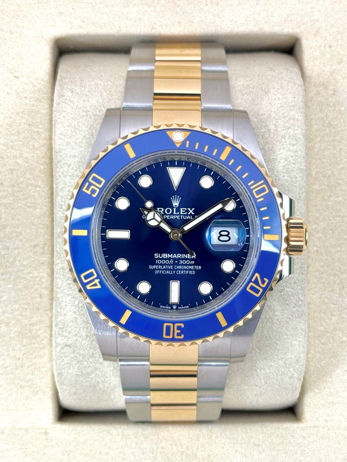 Rolex Submariner Bluesy 41mm 126613LB Two-Tone Blue Dial – front view