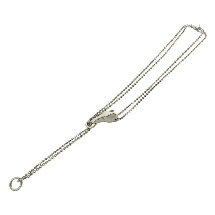Hermès Galop Sterling Silver Necklace – front view