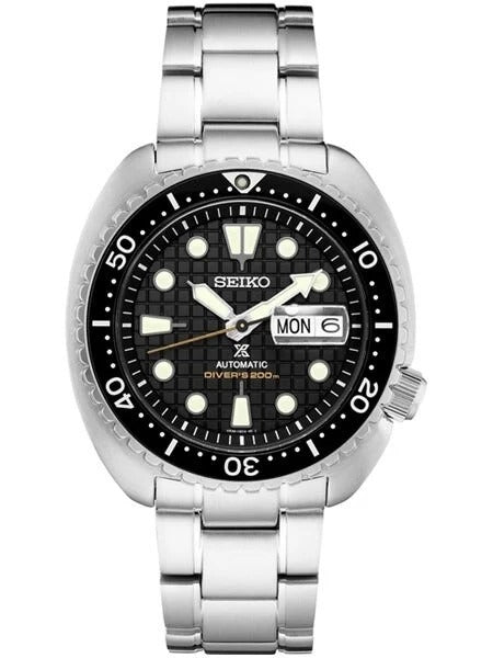 Seiko Prospex 'King Turtle' Black Waffle Dial SRPE03