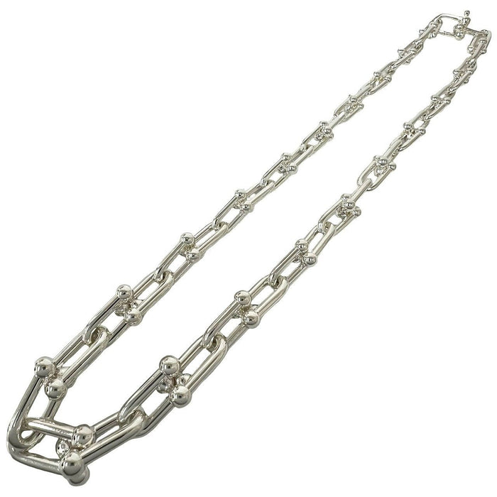 Tiffany & Co. HardWear Graduated Link Sterling Silver Necklace – front view