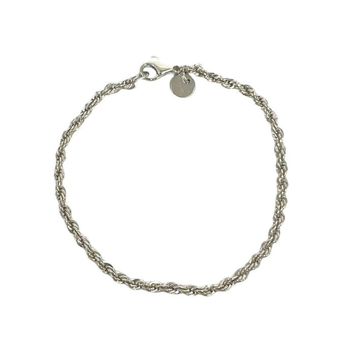 Tiffany & Co. Twist Rope Sterling Silver Bracelet – front view