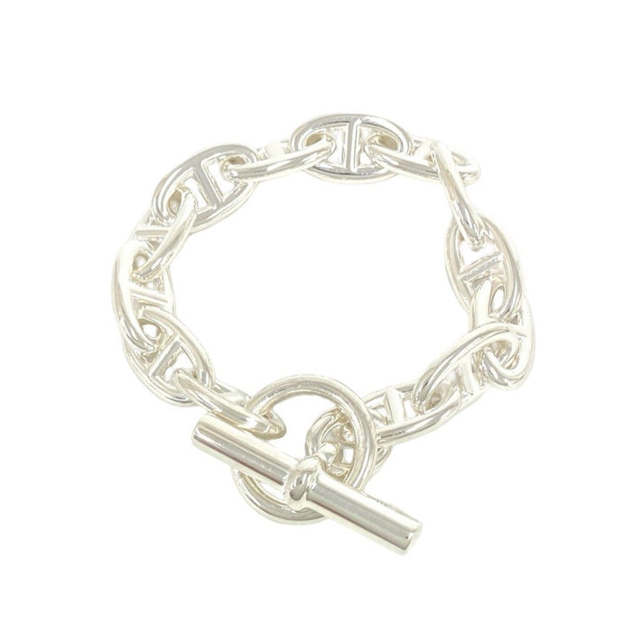 Hermès Chaîne d'Ancre GM Sterling Silver Bracelet – front view