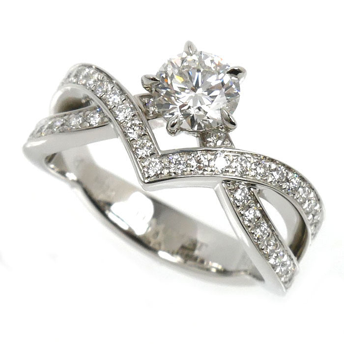 Chaumet Josephine Amour D’Aigrette Platinum Diamond Ring – front view