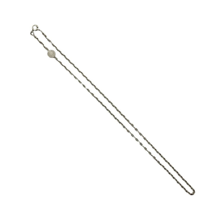 Hermès Sellier Mini Chaîne d'Ancre Sterling Silver Necklace – front view