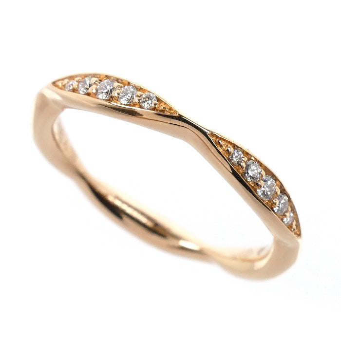 Chanel Camelia 18K Rose Gold Diamond Ring – front view