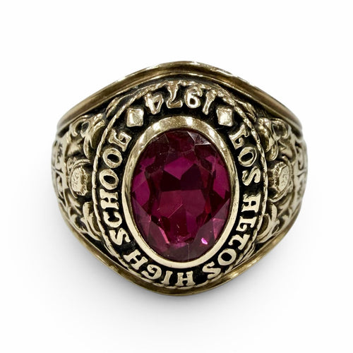 10K Yellow Gold Jostens Ring – side view