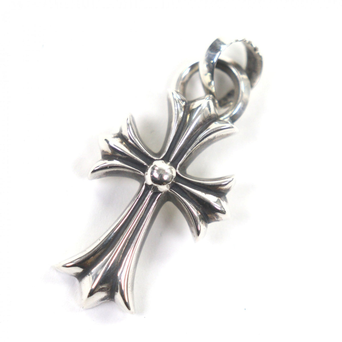 Chrome Hearts Ch Cross Sterling Silver Pendant – front view