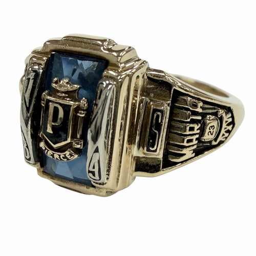 10K Yellow Gold Jostens Ring 5.06g – front view