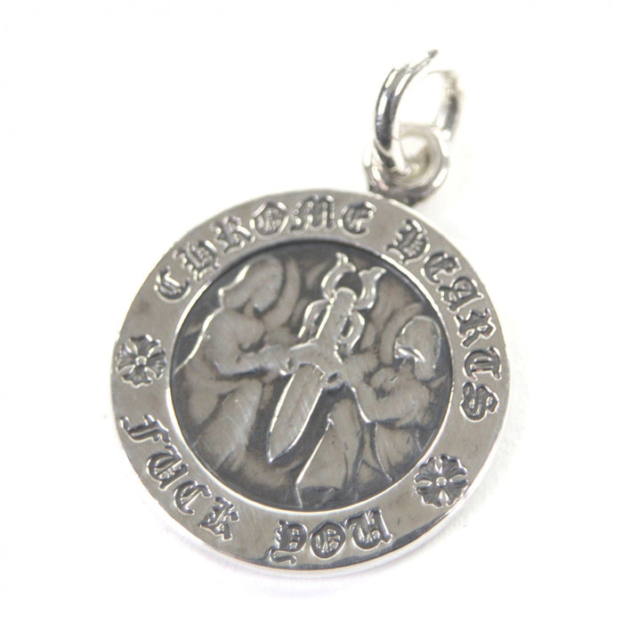 Chrome Hearts Angel Sterling Silver Pendant – front view