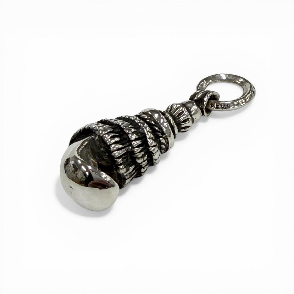 Chrome Hearts Crow Sterling Silver Pendant – clasp detail
