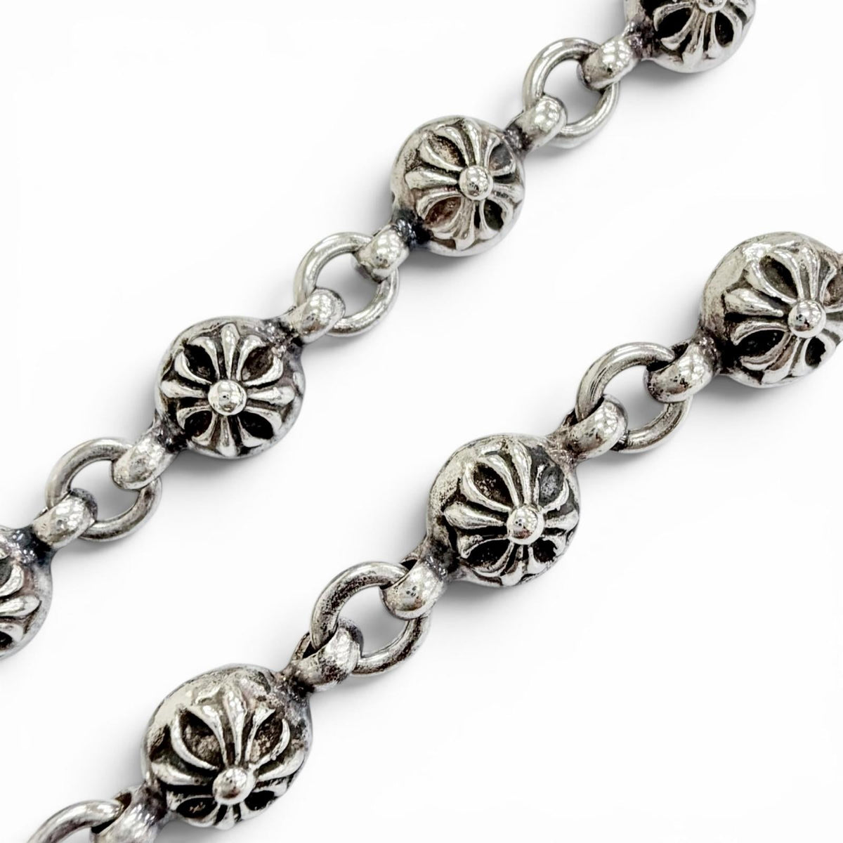 Chrome Hearts Crossball Sterling Silver Necklace – alternate view