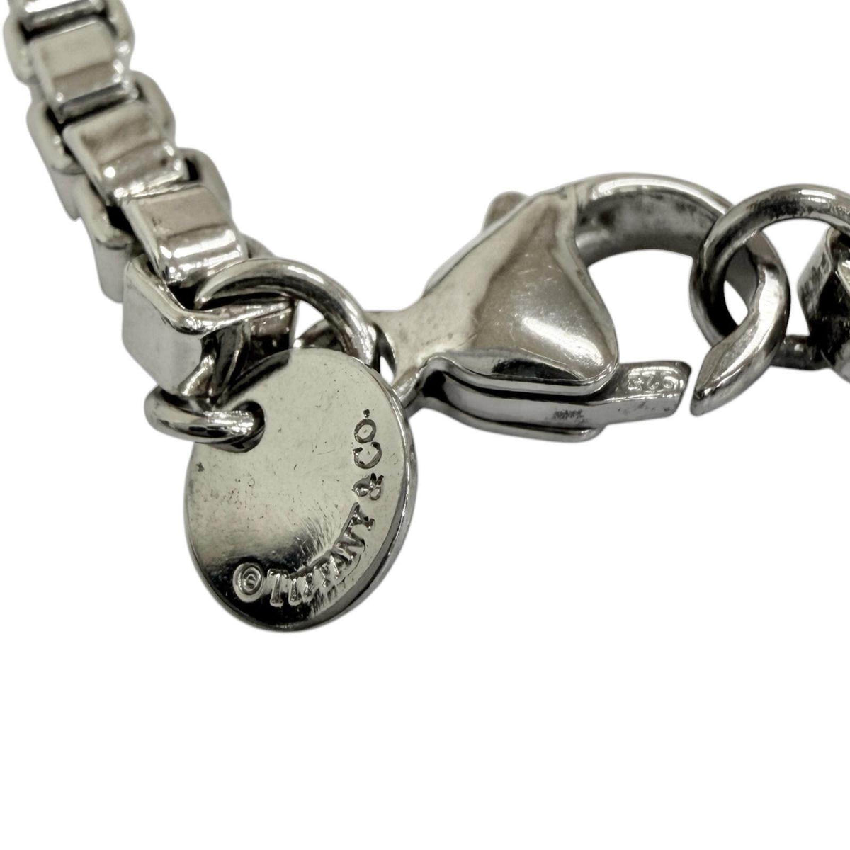 Tiffany & Co. Venetian Chain Sterling Silver Bracelet – side view