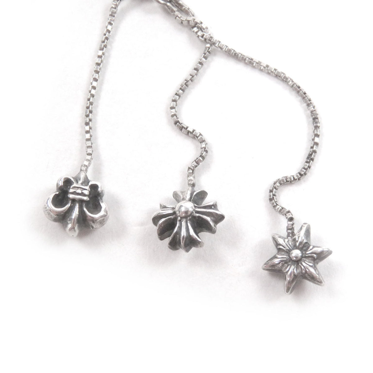 Chrome Hearts Jojoearring Sterling Silver Single Earring – side view