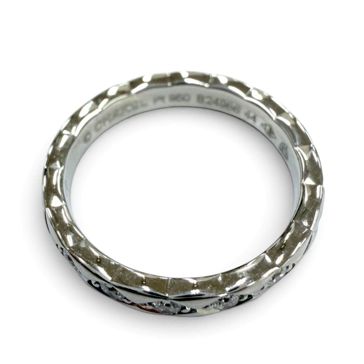 Chanel Coco Crush Platinum Diamond Ring – inside band